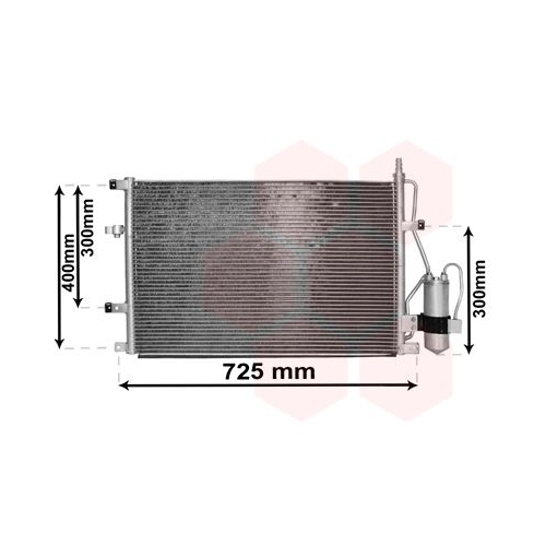 Kondensator, Klimaanlage VAN WEZEL 59015107 f&uuml;r VOLVO