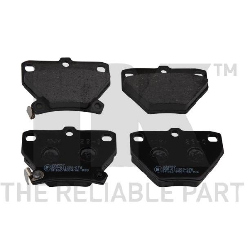 Bremsbelagsatz, Scheibenbremse NK 224557 f&uuml;r TOYOTA, Hinterachse