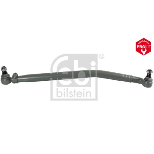Febi Bilstein 07975 Lenkstange mit Kronenmuttern und Splinten, vom Lenkgetriebe zur 1. Vorderachse , 1 St&uuml;ck
