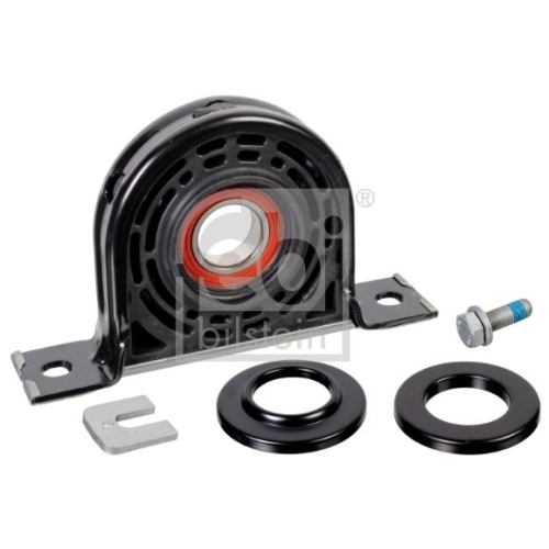 Febi Bilstein 1x 175747 Kardanwellenmittellager mit integriertem W&auml;lzlager und Anbaumaterial