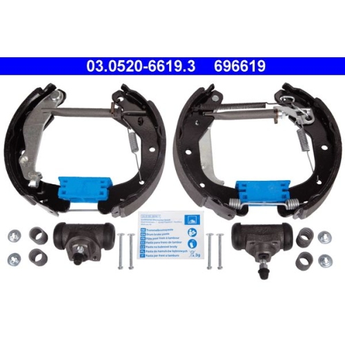 Bremsbackensatz ATE 03.0520-6619.3 Original ATE TopKit f&uuml;r, Hinterachse