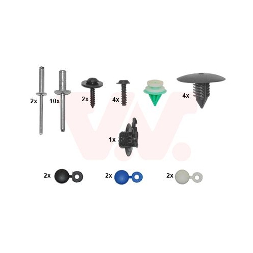 Montagesatz, Sto&szlig;f&auml;nger VAN WEZEL 4372794 f&uuml;r RENAULT, vorne