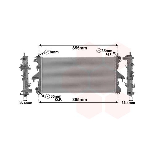 K&uuml;hler, Motork&uuml;hlung VAN WEZEL 40002304 f&uuml;r CITRO&Euml;N/PEUGEOT