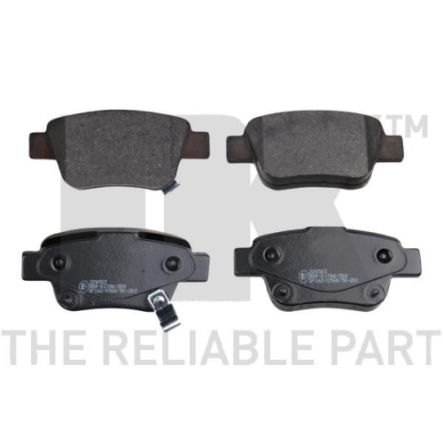 Bremsbelagsatz, Scheibenbremse NK 224563 f&uuml;r TOYOTA, Hinterachse