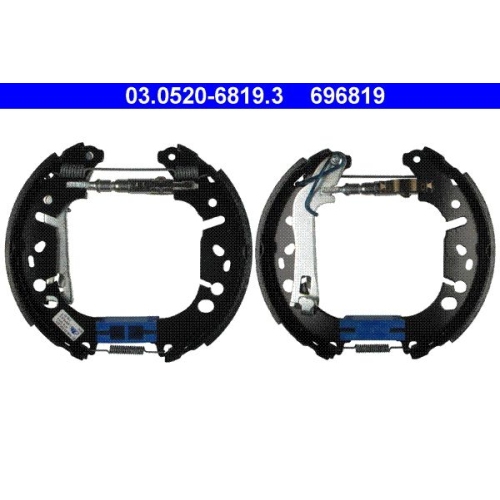 Bremsbackensatz ATE 03.0520-6819.3 Original ATE TopKit f&uuml;r, Hinterachse