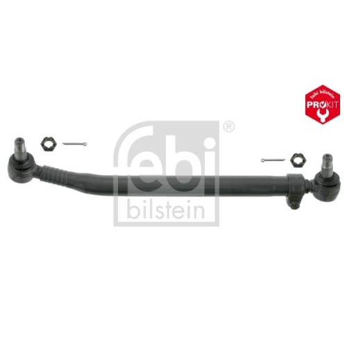 Febi Bilstein 27486 Lenkstange mit Kronenmuttern und Splinten, vom Lenkgetriebe zur 1. Vorderachse , 1 St&uuml;ck