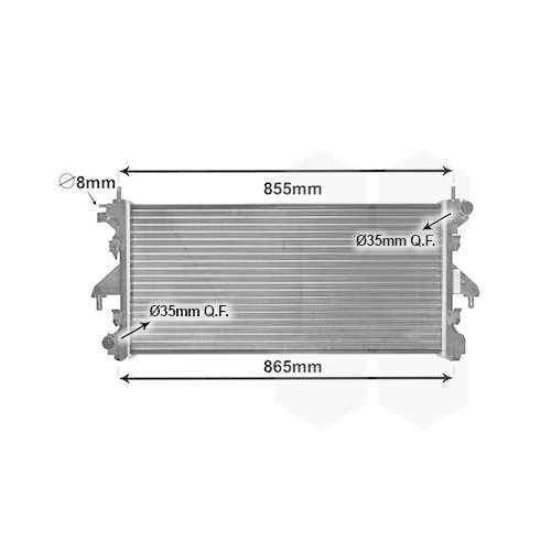 K&uuml;hler, Motork&uuml;hlung VAN WEZEL 40002308 f&uuml;r FIAT PEUGEOT