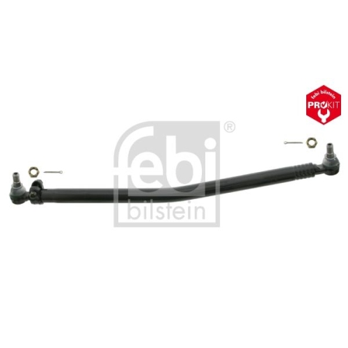 Febi Bilstein 27487 Lenkstange mit Kronenmuttern und Splinten, vom Lenkgetriebe zur 1. Vorderachse , 1 St&uuml;ck