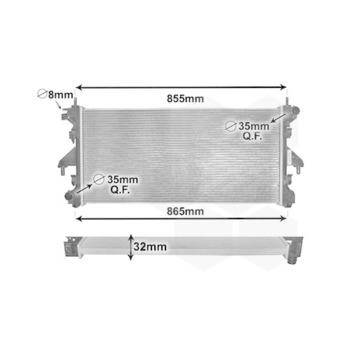 K&uuml;hler, Motork&uuml;hlung VAN WEZEL 40002310 f&uuml;r FIAT PEUGEOT