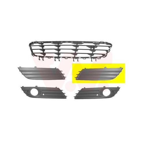 L&uuml;ftungsgitter, Sto&szlig;f&auml;nger VAN WEZEL 3745591 ** Equipart ** f&uuml;r OPEL