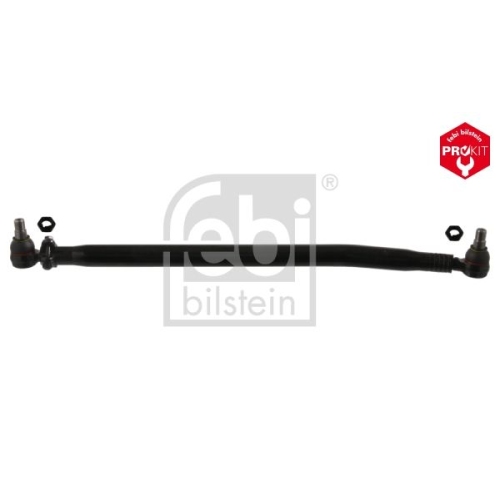 Febi Bilstein 43722 Lenkstange mit Kronenmuttern und Splinten, vom Lenkgetriebe zum 1. Lenkzwischenhebel , 1 St&uuml;ck