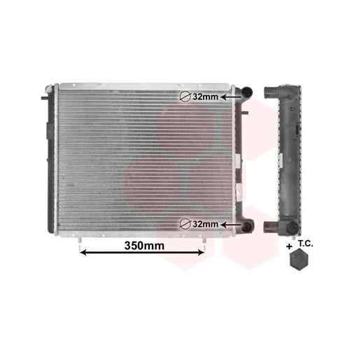 K&uuml;hler, Motork&uuml;hlung VAN WEZEL 43002045 *** IR PLUS *** f&uuml;r RENAULT
