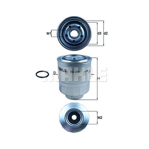 Kraftstofffilter KNECHT KC 256D f&uuml;r HONDA