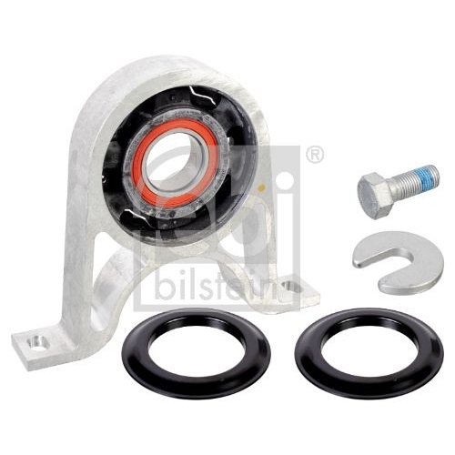 Febi Bilstein 1x 175753 Kardanwellenmittellager mit integriertem W&auml;lzlager und Anbaumaterial