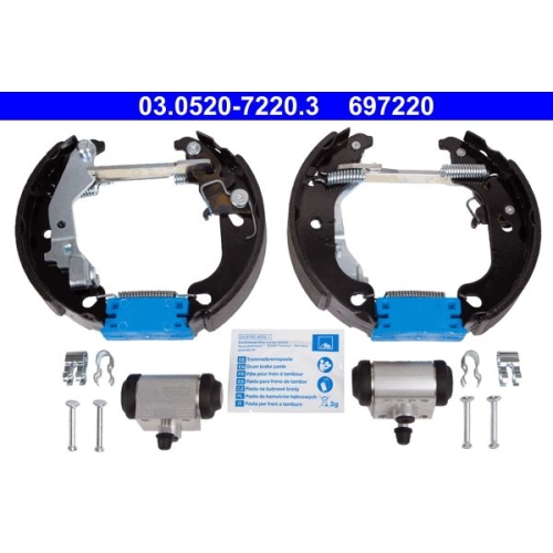 Bremsbackensatz ATE 03.0520-7220.3 Original ATE TopKit f&uuml;r FIAT, Hinterachse