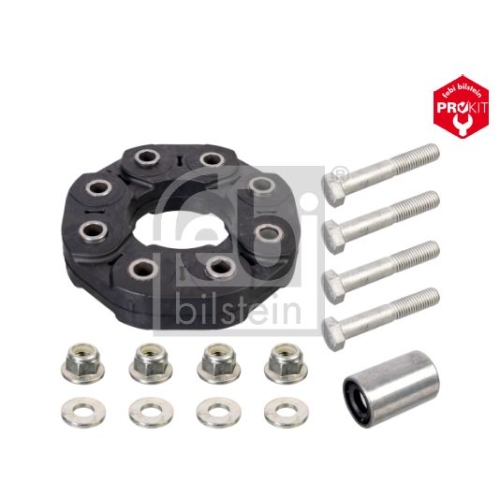 Febi Bilstein 1x 175754 Gelenkscheibensatz f&uuml;r Kardanwelle, mit Zentrierbuchse