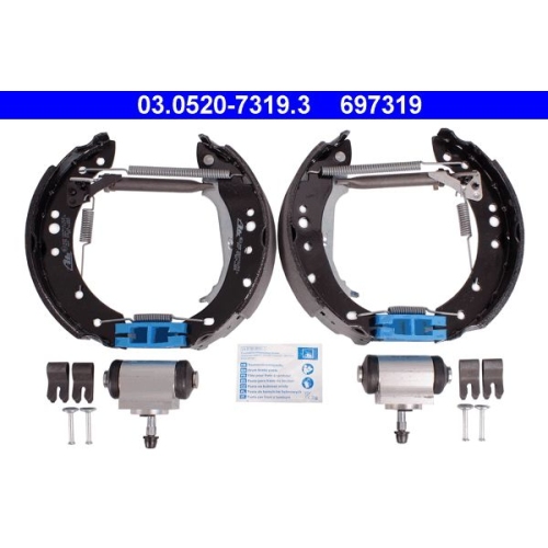 Bremsbackensatz ATE 03.0520-7319.3 Original ATE TopKit f&uuml;r, Hinterachse