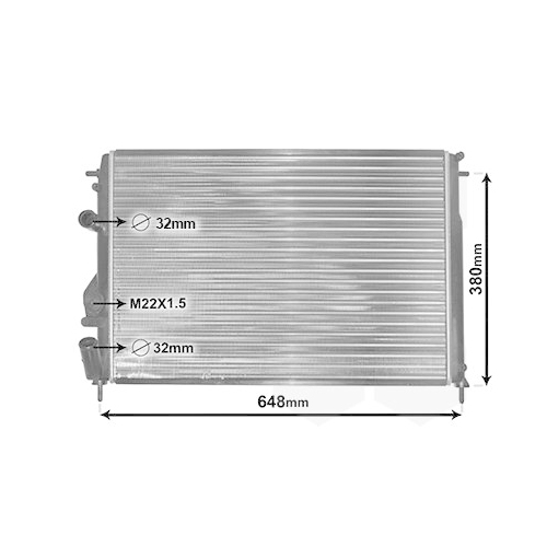 K&uuml;hler, Motork&uuml;hlung VAN WEZEL 43002241 f&uuml;r RENAULT