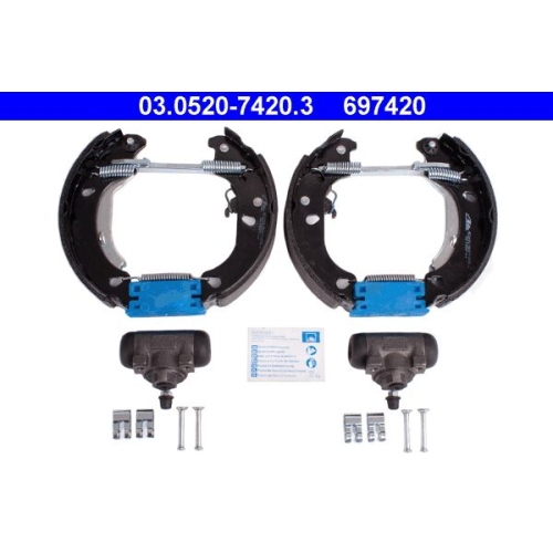 Bremsbackensatz ATE 03.0520-7420.3 Original ATE TopKit f&uuml;r, Hinterachse
