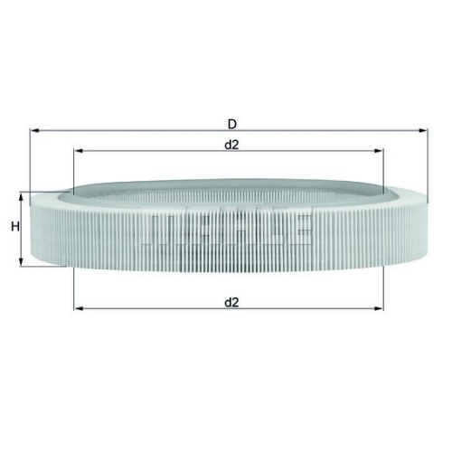 Luftfilter KNECHT LX 58 f&uuml;r FORD GMC MERCEDES-BENZ