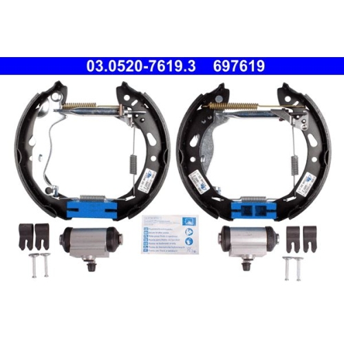 Bremsbackensatz ATE 03.0520-7619.3 Original ATE TopKit f&uuml;r, Hinterachse