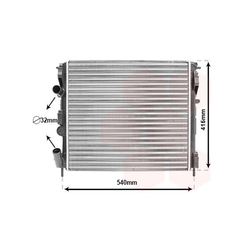 K&uuml;hler, Motork&uuml;hlung VAN WEZEL 43002270 f&uuml;r RENAULT
