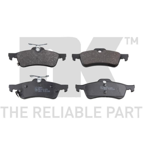 Bremsbelagsatz, Scheibenbremse NK 224579 f&uuml;r DAIHATSU TOYOTA, Hinterachse