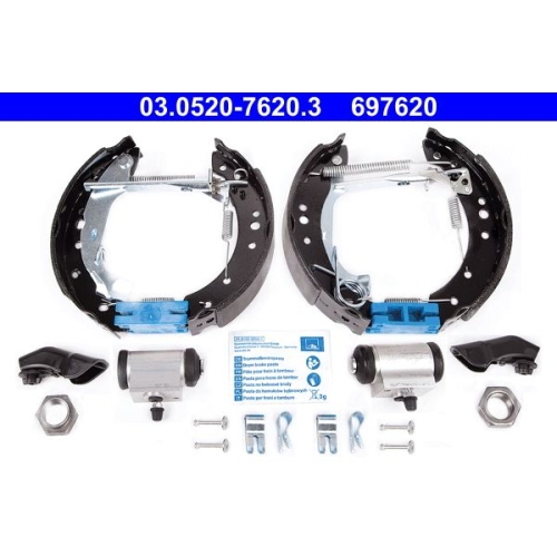 Bremsbackensatz ATE 03.0520-7620.3 Original ATE TopKit f&uuml;r CITRO&Euml;N PEUGEOT