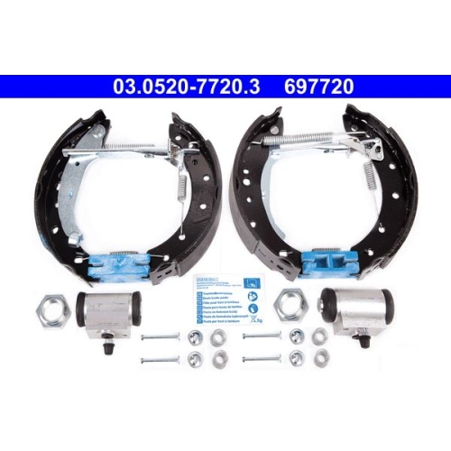 Bremsbackensatz ATE 03.0520-7720.3 Original ATE TopKit f&uuml;r PEUGEOT, Hinterachse