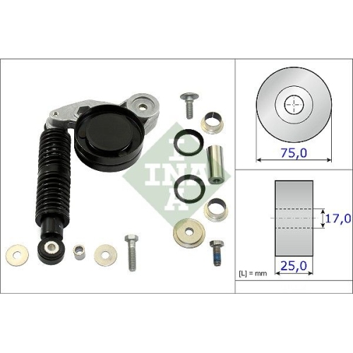 Reparatursatz, Spannarm-Keilrippenriemen INA 533 0118 10 f&uuml;r AUDI SKODA VW