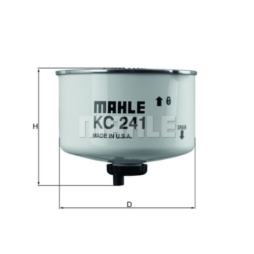 Kraftstofffilter KNECHT KC 241D f&uuml;r LAND ROVER
