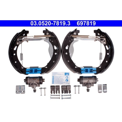 Bremsbackensatz ATE 03.0520-7819.3 Original ATE TopKit f&uuml;r, Hinterachse
