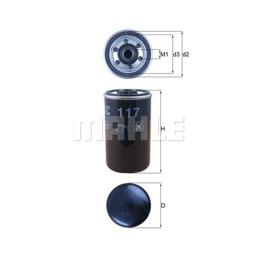 Kraftstofffilter KNECHT KC 117 f&uuml;r DAF