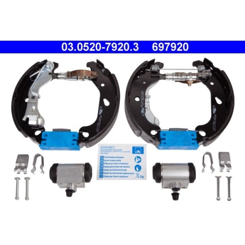 Bremsbackensatz ATE 03.0520-7920.3 Original ATE TopKit f&uuml;r FIAT, Hinterachse