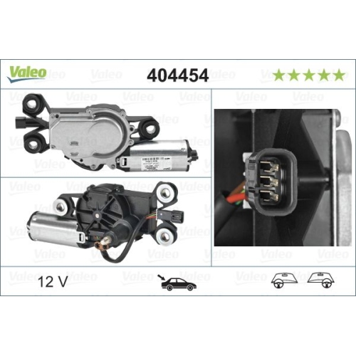 Wischermotor VALEO 404454 ORIGINAL TEIL f&uuml;r SMART, hinten