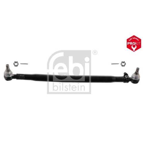Febi Bilstein 39121 Lenkstange mit Kronenmuttern und Splinten, vom Lenkgetriebe zur 1. Vorderachse , 1 St&uuml;ck