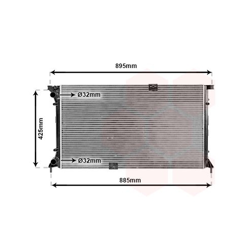 K&uuml;hler, Motork&uuml;hlung VAN WEZEL 43002360 f&uuml;r NISSAN OPEL RENAULT