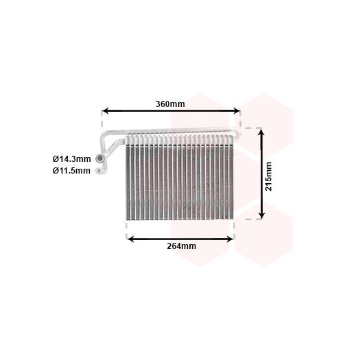 Verdampfer, Klimaanlage VAN WEZEL 0600V024 f&uuml;r BMW