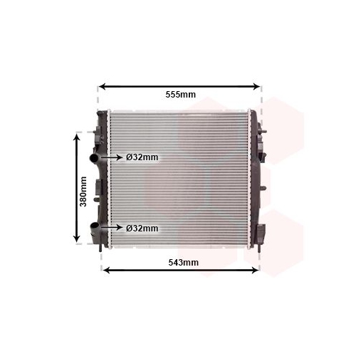 K&uuml;hler, Motork&uuml;hlung VAN WEZEL 43002399 f&uuml;r RENAULT