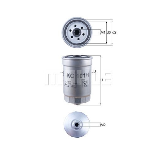 Kraftstofffilter KNECHT KC 101/1 f&uuml;r HYUNDAI KIA