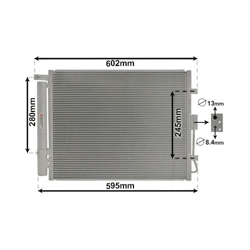 Kondensator, Klimaanlage VAN WEZEL 83005150 f&uuml;r KIA
