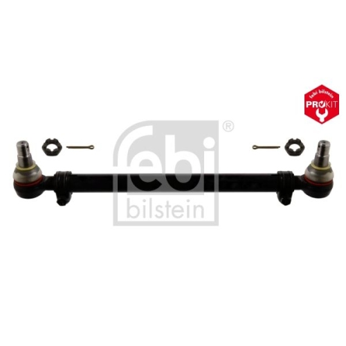 Febi Bilstein 39124 Lenkstange mit Kronenmuttern und Splinten, vom Lenkgetriebe zur 1. Vorderachse , 1 St&uuml;ck