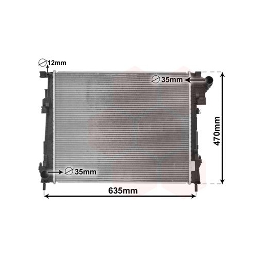 K&uuml;hler, Motork&uuml;hlung VAN WEZEL 43002427 f&uuml;r OPEL RENAULT