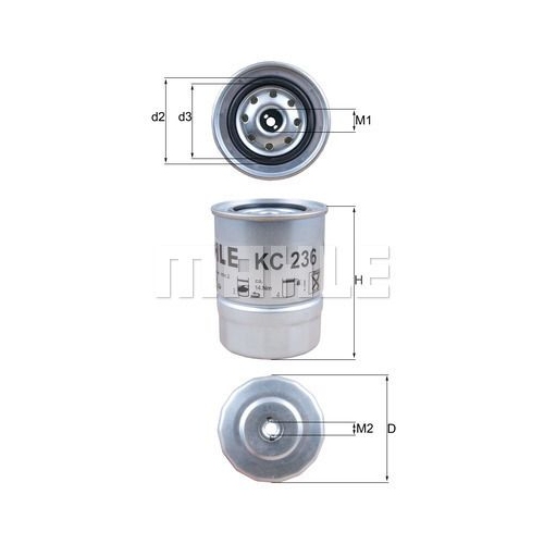 Kraftstofffilter KNECHT KC 236 f&uuml;r NISSAN