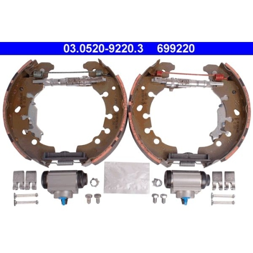 Bremsbackensatz ATE 03.0520-9220.3 Original ATE TopKit f&uuml;r, Hinterachse