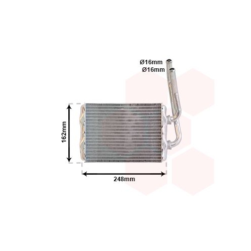 W&auml;rmetauscher, Innenraumheizung VAN WEZEL 43006220 f&uuml;r RENAULT
