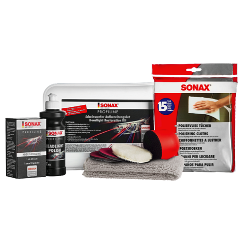 SONAX 04057410 PROFILINE Scheinwerfer-Aufbereitungsset 1x300ml