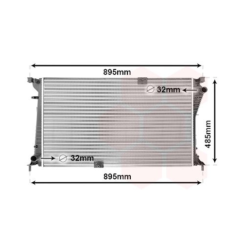 K&uuml;hler, Motork&uuml;hlung VAN WEZEL 43002490 f&uuml;r OPEL RENAULT