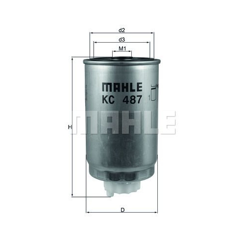 Kraftstofffilter KNECHT KC 487 f&uuml;r CHRYSLER FIAT