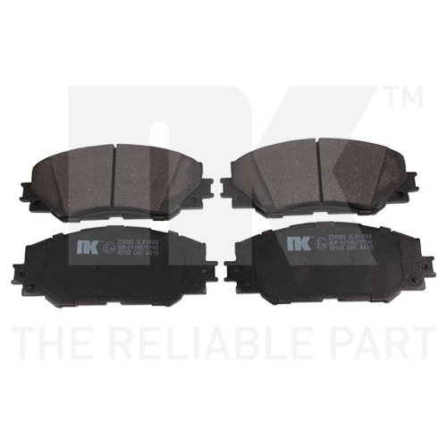 Bremsbelagsatz, Scheibenbremse NK 224595 f&uuml;r SUBARU TOYOTA LEXUS, Vorderachse
